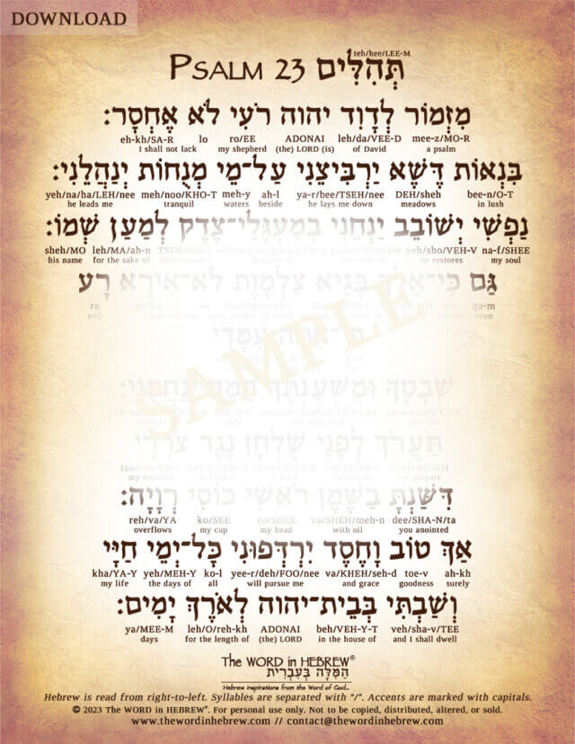 Psalm 23 in Hebrew - PDF_web_2023