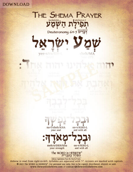 Shema Prayer in Hebrew - PDF_web_2023